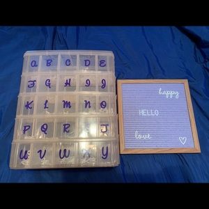 Felt board with accessories